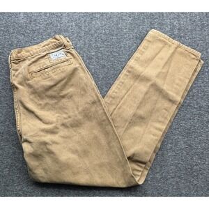 Rustic Dime Canvas Workwear Chino Pants Mens Sz 34x30 Brown Made in USA